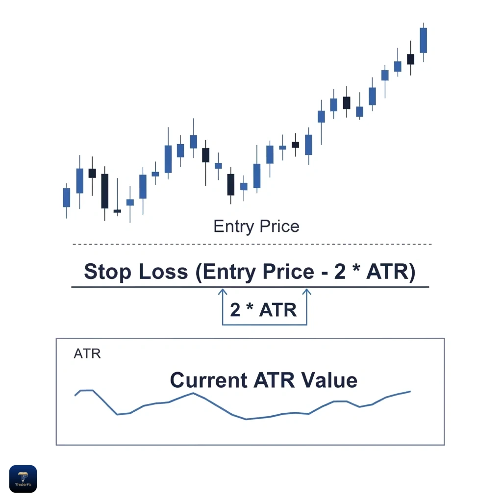 نحوه محاسبه حد ضرر یا استاپ لاس داینامیک بر اساس اندیکاتور ATR