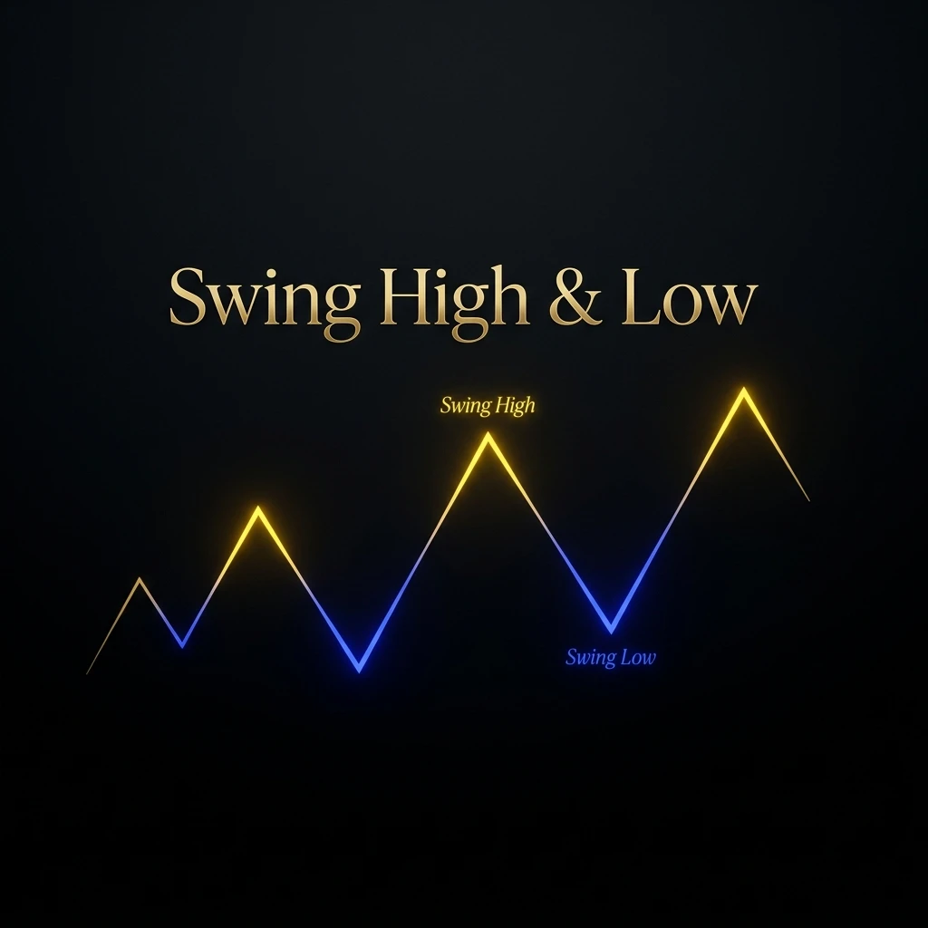 آموزش سقف و کف معتبر Swing High/Low در پرایس اکشن اسمارت مانی